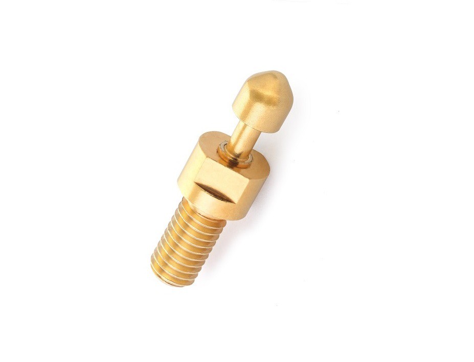 Threaded current spring-loaded Pogo pin