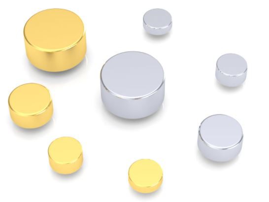 Pevný pozlátený zlatý špendlík Pogo