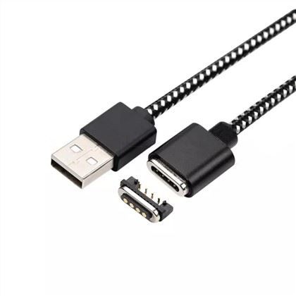 4kolíkový USB magnetický nabíjací kábel Pogo Pin