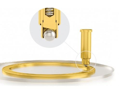 Spring-loaded Ballpoint Pogo Pin Connector