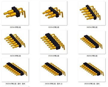 Pravý Angel spring pogo pin konektor