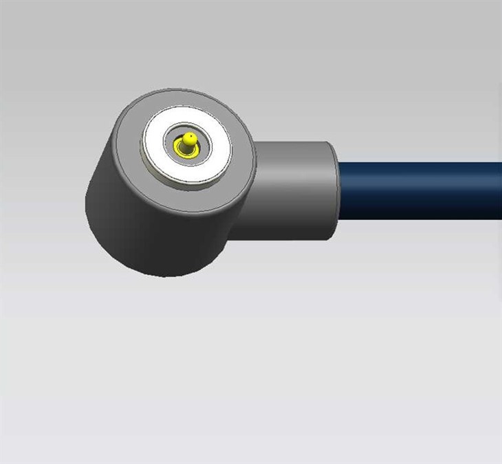 Jeden-PIN kruhový pravý-magnetický kábel